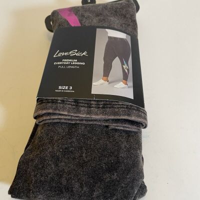 Torrid Premium Leggings Full Length Comfort Waistband - Black/Pinkish - Size 3